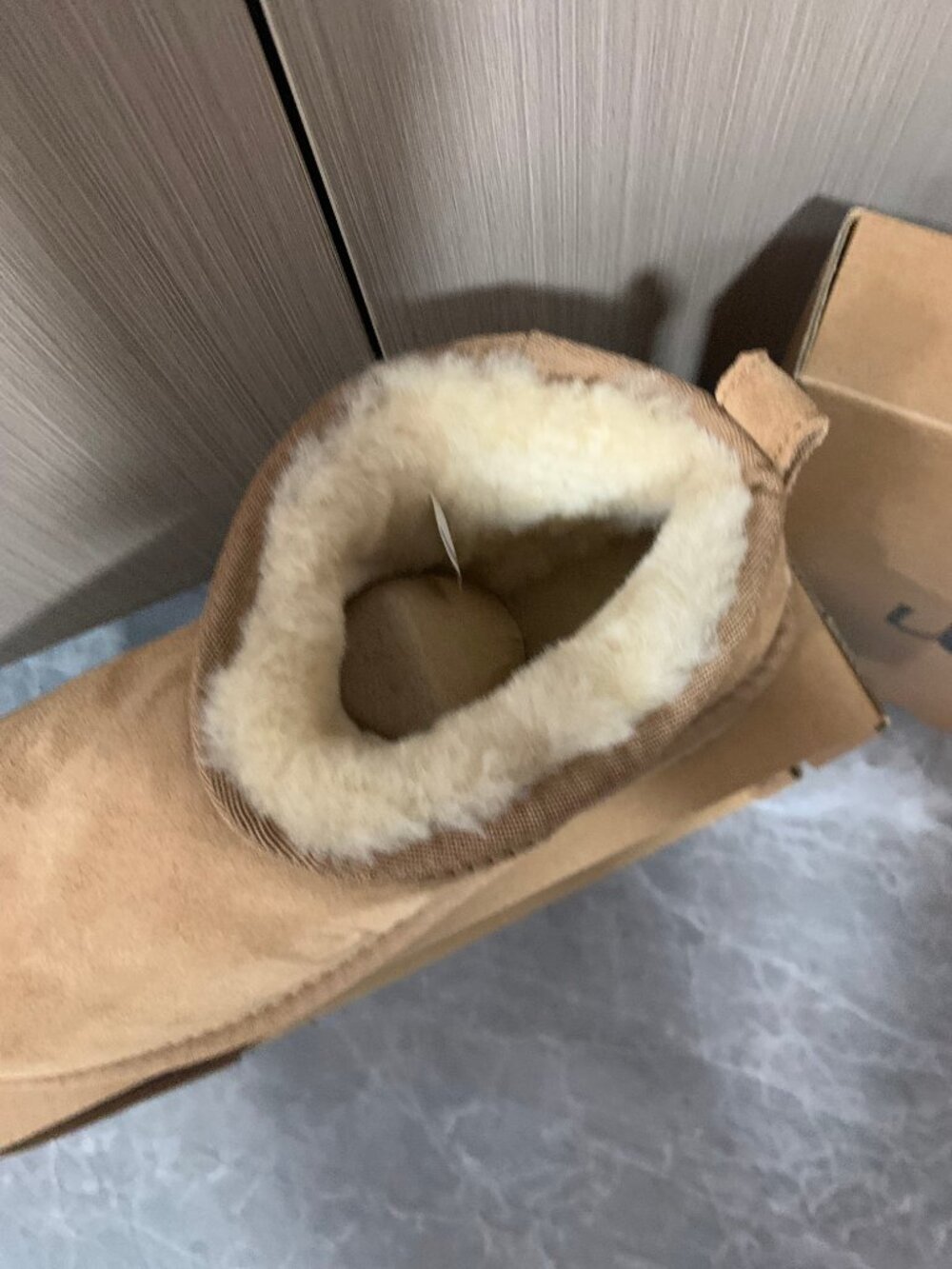 UGG Classic Ultra Mini Boots Chestnut Ankle Booties - Picture 3 of 4